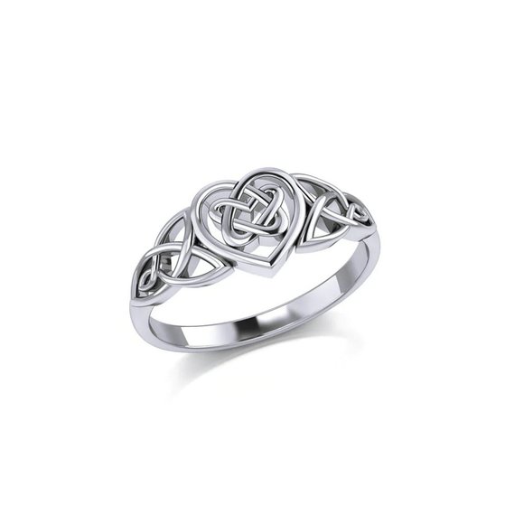 Celtic Heart Knotwork Sterling Silver Ring, Size 6 NWT - Picture 4 of 4